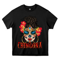 Black chingona latina bun mama Heavy Core Tee - BundleAndBundleShop