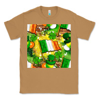 Toasted Coconut Ireland flag with St. Patrick's Day  digital paper Classic Tee - BundleAndBundleShop