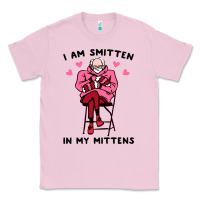 Bubblegum Pink funny i am smitten in my mittens bernie Classic Tee - artisFamous