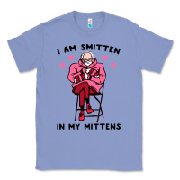 Colony Blue funny i am smitten in my mittens bernie Classic Tee - artisFamous