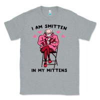 Heather Grey funny i am smitten in my mittens bernie Classic Tee - artisFamous