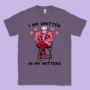 Funny I Am Smitten In My Mittens Bernie Classic Tee Designed By Artisfamous
