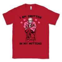 Red funny i am smitten in my mittens bernie Classic Tee - artisFamous