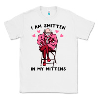 White funny i am smitten in my mittens bernie Classic Tee - artisFamous