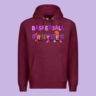 Basketball Brother Premium Hoodie Designed By Adodesignshop