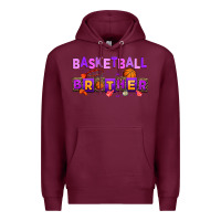 Burgundy basketball brother Premium Hoodie - AdoDesignShop