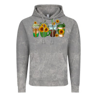 Cloud Rock sunflowers coffee cups Vintage Hoodie - AdoDesignShop