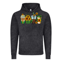 Vintage Black sunflowers coffee cups Vintage Hoodie - AdoDesignShop