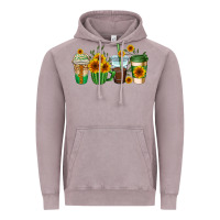 Sunflowers Coffee Cups Vintage Hoodie | Teevron