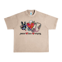 French Oak peace love nursing Urban Heavy Tee - SublimationCraftShop