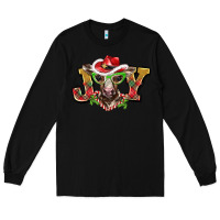 Black christmas joy baby cow Long Sleeve Tee - BarkalooDesign