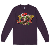 Plum christmas joy baby cow Long Sleeve Tee - BarkalooDesign