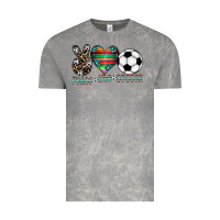 Cloud Rock peace love soccer Vintage Tee - CowhideDigitalArt
