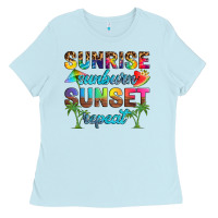 Sunrise Sunburn Sunset Repeat Ladies Tee | Teevron
