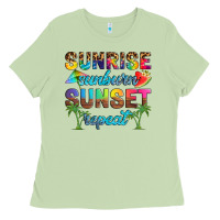 Matcha sunrise sunburn sunset repeat Ladies Tee - Artiststas