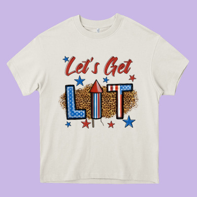 Let's Get Lit 1 Heavy Core Tee Designed By Bundleandbundleshop