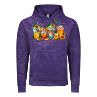 Cloud Purple bumble bee coffee cups Vintage Hoodie - AdoDesignShop