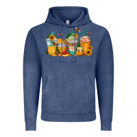 Vintage Denim bumble bee coffee cups Vintage Hoodie - AdoDesignShop