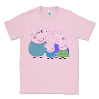 Bubblegum Pink peppa pig family Classic Tee - artisFamous