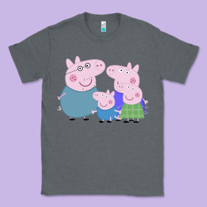 Peppa Pig Family Classic Tee Designed By Artisfamous