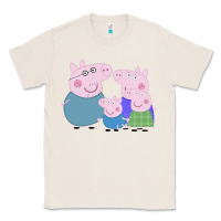 Natural peppa pig family Classic Tee - artisFamous