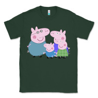 Sports Green peppa pig family Classic Tee - artisFamous