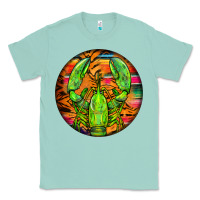Seafoam lobster round Classic Tee - BarkalooDesign