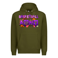 Army Green basketball aunt Premium Hoodie - AdoDesignShop