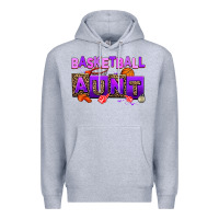 Heather Grey basketball aunt Premium Hoodie - AdoDesignShop