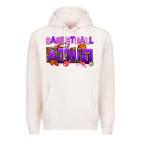 Pale Pink basketball aunt Premium Hoodie - AdoDesignShop
