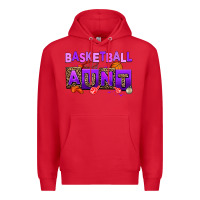 Red basketball aunt Premium Hoodie - AdoDesignShop
