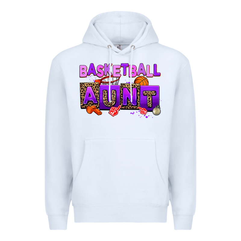 Basketball Aunt Premium Hoodie by AdoDesignShop | Teevron