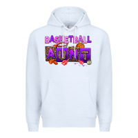 White basketball aunt Premium Hoodie - AdoDesignShop