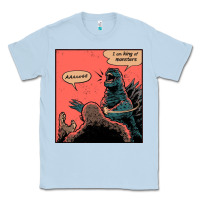 Dusty Blue i am king of monsters Classic Tee - artisFamous