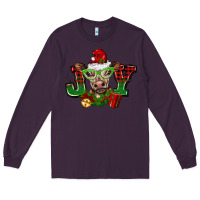 Plum christmas joy cow Long Sleeve Tee - BarkalooDesign