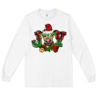 White christmas joy cow Long Sleeve Tee - BarkalooDesign