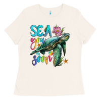 Bone sea you soon with sea turtle Ladies Tee - Artiststas