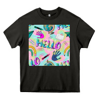 Asphalt hello kindergarten seamless pattern Heavy Core Tee - BundleAndBundleShop