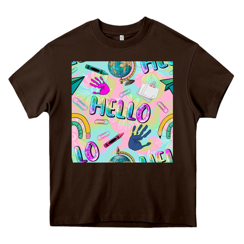 Hello Kindergarten Seamless Pattern Heavy Core Tee by BundleAndBundleShop | Teevron