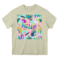 Mossy hello kindergarten seamless pattern Heavy Core Tee - BundleAndBundleShop