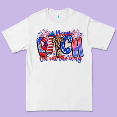 Boom Bitch Get Out The Way Premium Tee Designed By Cowhidedigitalart