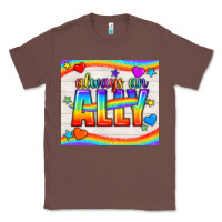 Chestnut Always An Ally Pride LGBTQ+ Tumbler Classic Tee - BundleAndBundleShop