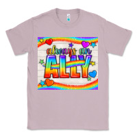 Lilac Always An Ally Pride LGBTQ+ Tumbler Classic Tee - BundleAndBundleShop