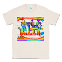 Natural Always An Ally Pride LGBTQ+ Tumbler Classic Tee - BundleAndBundleShop