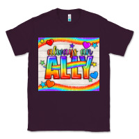 Plum Always An Ally Pride LGBTQ+ Tumbler Classic Tee - BundleAndBundleShop