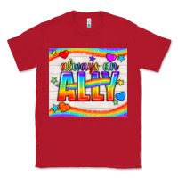 Red Always An Ally Pride LGBTQ+ Tumbler Classic Tee - BundleAndBundleShop