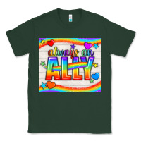 Sports Green Always An Ally Pride LGBTQ+ Tumbler Classic Tee - BundleAndBundleShop
