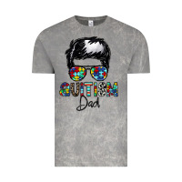 Cloud Rock autism dad Vintage Tee - CowhideDigitalArt