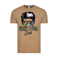 Vintage Coffee autism dad Vintage Tee - CowhideDigitalArt