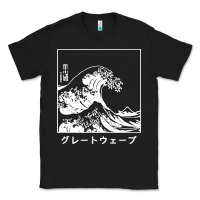 Black the great wave off kanagawa Classic Tee - artisFamous